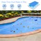 Blue PE Pool Solar Blanket Cover with Bubble Heating and Carry Bag
